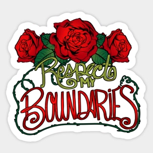 Respect My Boundaries Sticker